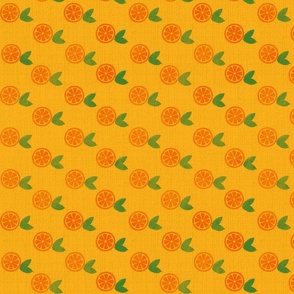 Block print oranges - Medium scale