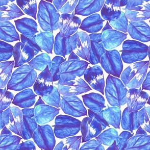 Aloha Leaves - french blue 