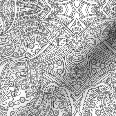 Engraving Paisley