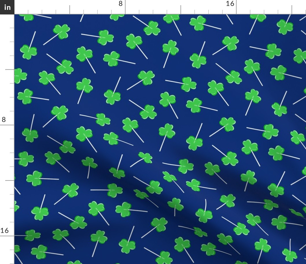 Clover Suckers - Shamrock Lollipops - blue - LAD22