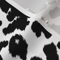 Cow Hide Black White Small