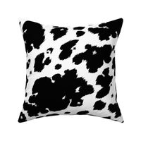 Cow Hide Medium Black White