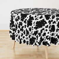 Cow Hide Medium Black White