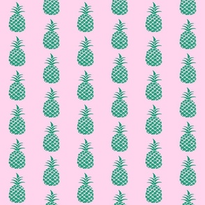 Pineapple Fields - Green and Pink