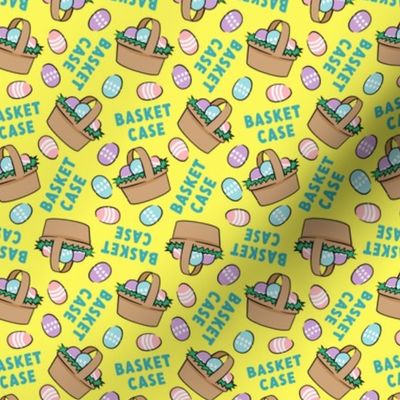 Basket Case - Easter basket and eggs - yellow - LAD22