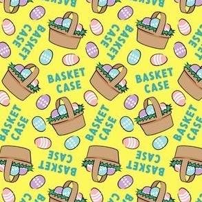 Basket Case - Easter basket and eggs - yellow - LAD22