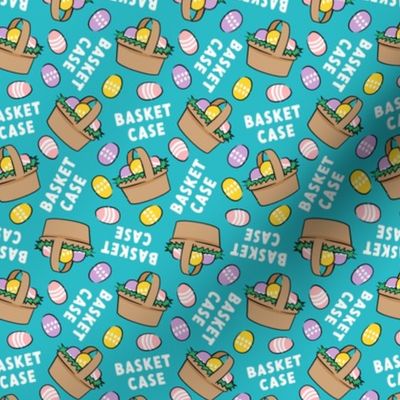 Basket Case - Easter basket and eggs - blue - LAD22