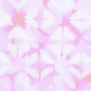 Pink and white grid watercolor