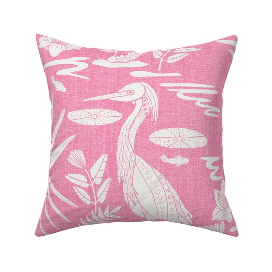 Low Country Heron, Pink, Jumbo