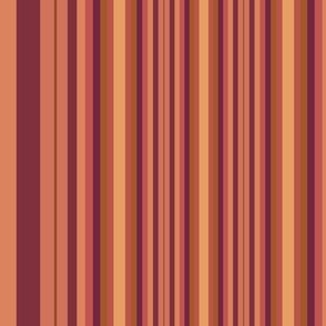 Rust and Brown and Gold Stripes