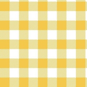 Abstract yellow gingham check plaid 