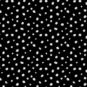 Hand-Drawn Dots – White on Black