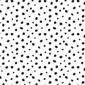 Hand-Drawn Dots – Black on White