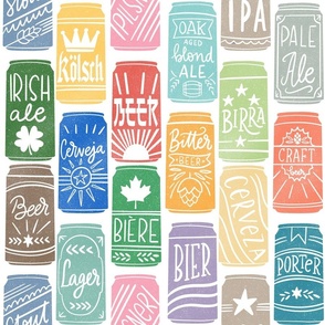 Beer adventures around the world_beer cans collection_bright colors