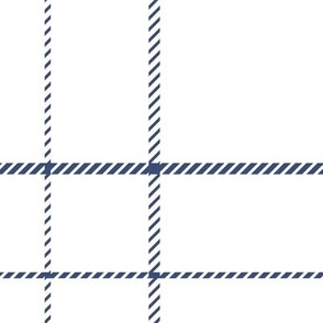 blue on white stripe