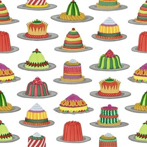Painted Holiday Puddings Toile