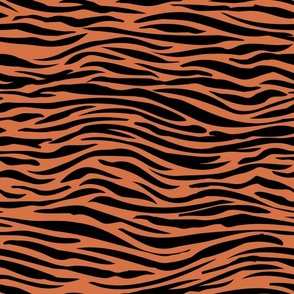 Tiger Stripes - Black on Orange