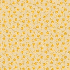 Petite Blooms - Marigold on Sand