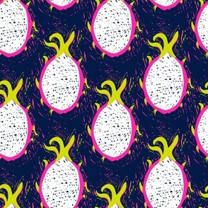 Dragon Fruit Block Print