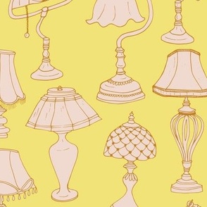 Afternoon Tea Vintage Lamps - buttercup, desert sun,  blush