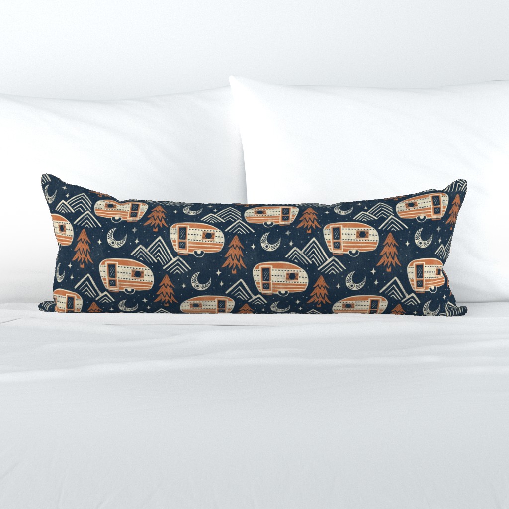 Little Camper - large - midnight and copper
