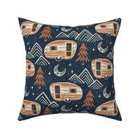 Little Camper - large - midnight and copper