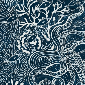 Large Free Diving for He'e Blockprint 