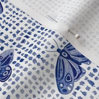 Blue Butterflies on Block Dots