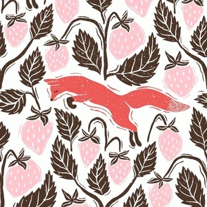 Strawberry Fox/red blush charcoal/large