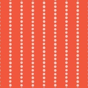 Dotty Stripe | Small Scale | Red Pink