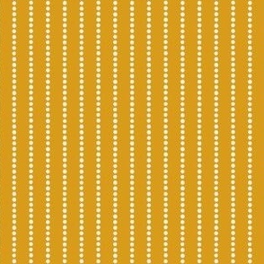 Dotty Stripe | Extra Small Scale | Mustard Yellow