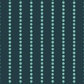 Dotty Stripe | Small Scale | Navy Teal