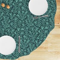 Blodyn Floral | Large Scale | Teal