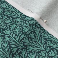 Blodyn Floral | Small Scale | Teal