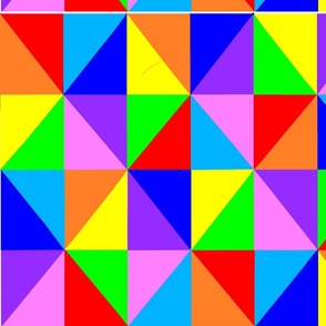 BRIGHT ABSTRACT MOSAIC TRIANGLES