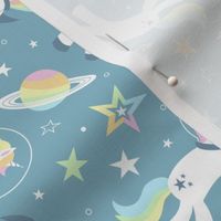 Magical Space Unicorns (Light Teal)