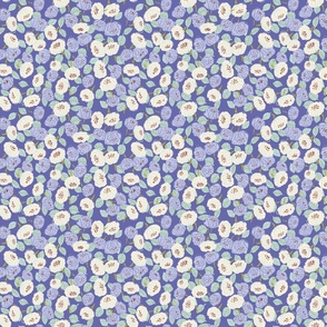 Color of the year 2022 fresh flower pattern - small scale