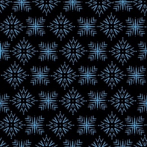 CT2264 Prairie Star Black and Blue Geometric Pattern