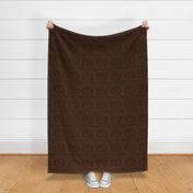 African Geometries- Dark Brown (M)