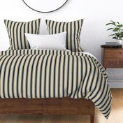 Navy Stripes on Sand Small