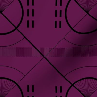 African Geometries- Purple (M)