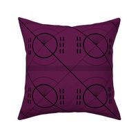 African Geometries- Purple (M)