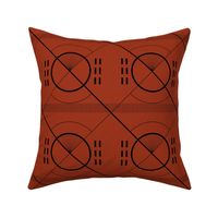 African Geometries- Burnt Orange (M)