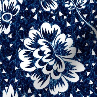 Indigo Blue Floral