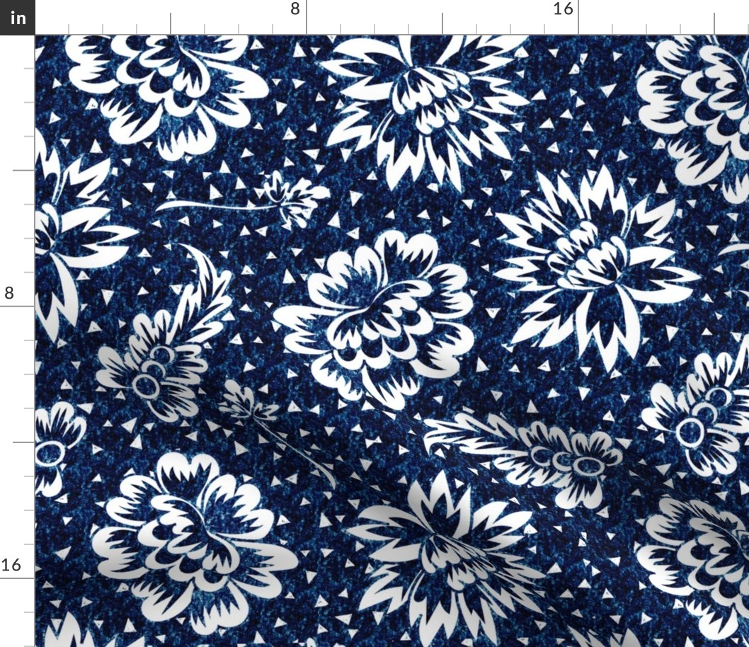 Indigo Blue Floral