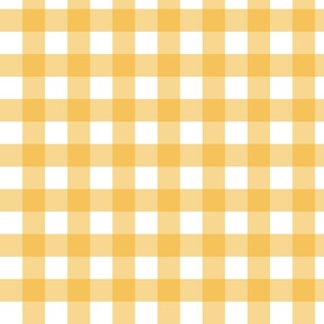 Gingham yellow and white checkers