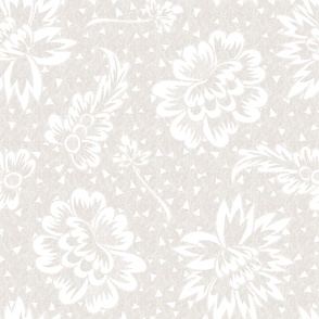 Antique Floral Neutral Tones