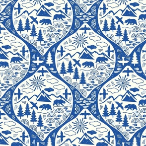 Outdoor Adventure Fabric, Wallpaper and Home Decor | Spoonflower