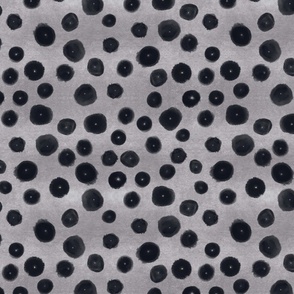 Painted Black Dots-(Large Scale) 12x12