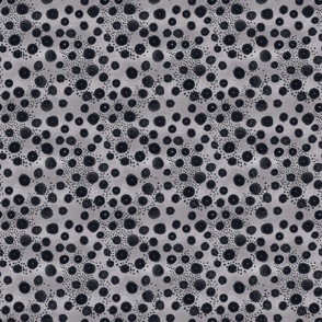 Painted Black Dots- (Medium Scale) 6x6